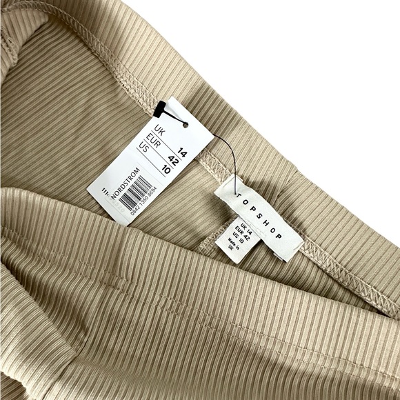 Topshop Ribbed Flare Pants - Picture 3 of 5